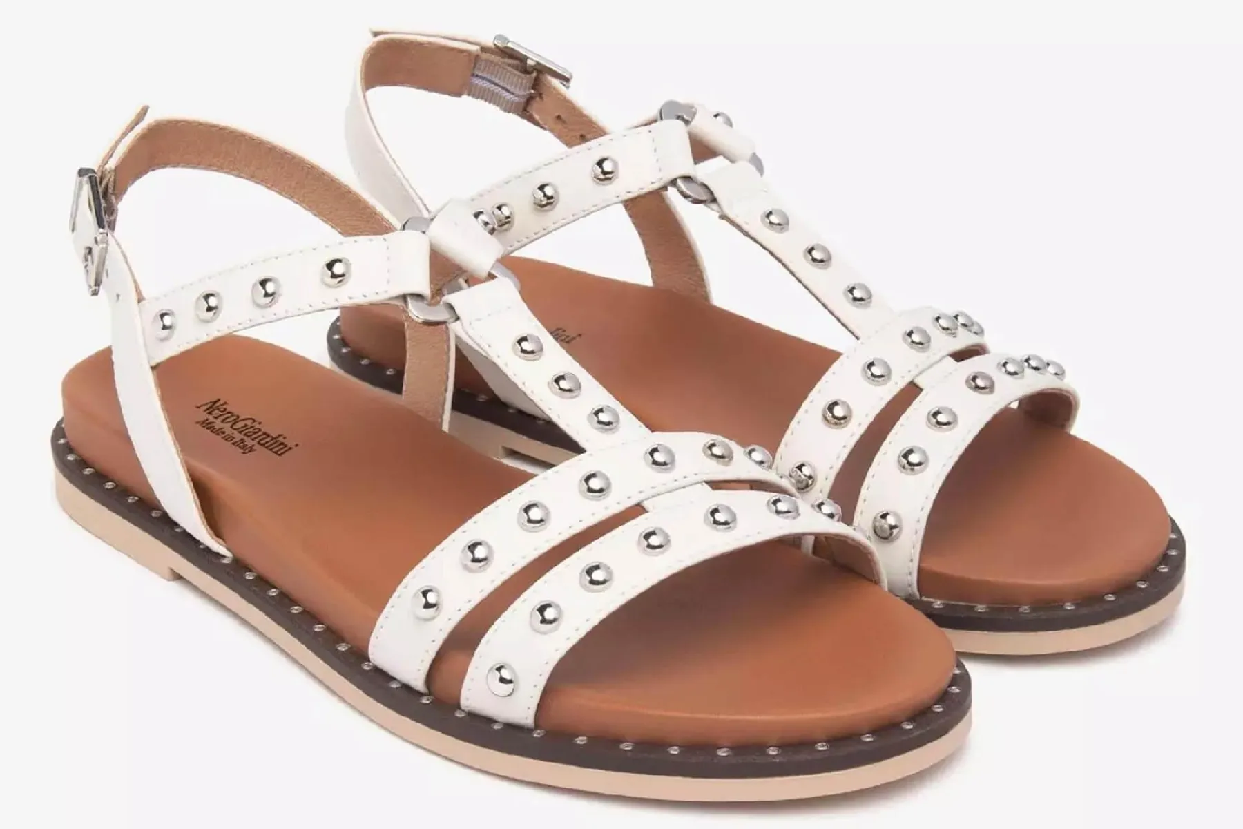 Sandalias planas E513480D | Nerogiardini Hot